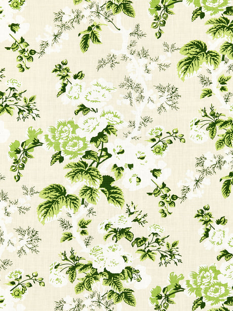 Scalamandre SC 000116602 VERDURE ASCOT LINEN PRINT Fabric - Eade's Wallpaper