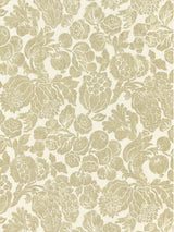 Scalamandre SC 000116606 BURNISHED GOLD ELSA LINEN PRINT Fabric - Eade's Wallpaper