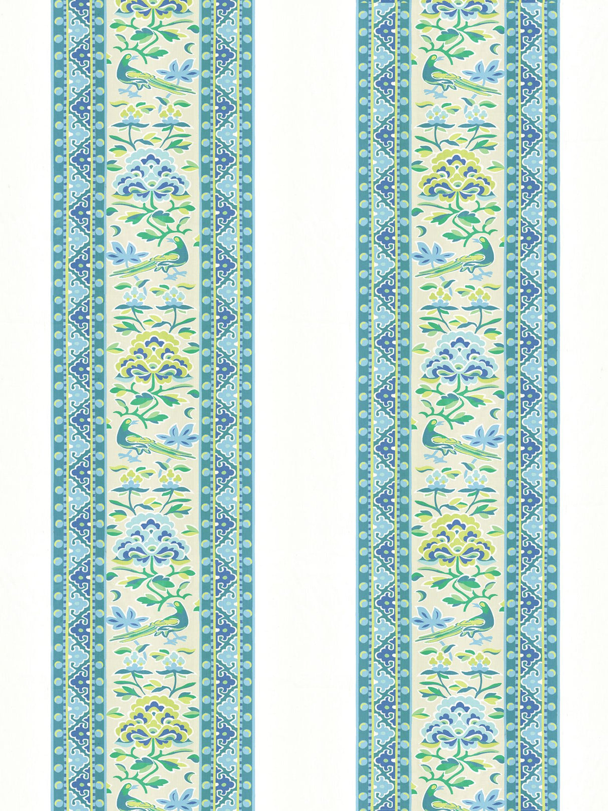 Scalamandre SC 000116613 COASTAL ROYAL PEONY LINEN PRINT Fabric - Eade's Wallpaper