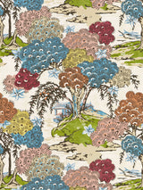 Scalamandre SC 000116627 SUNRISE SEA OF TREES PRINT Fabric - Eade's Wallpaper