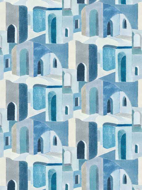 Scalamandre SC 000116637 MEDITERRANEAN RIAD COTTON PRINT Fabric - Eade's Wallpaper