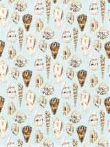 Scalamandre SC 000116639 MULTI ON SEA BLUE COQUINA - OUTDOOR Fabric - Eade's Wallpaper