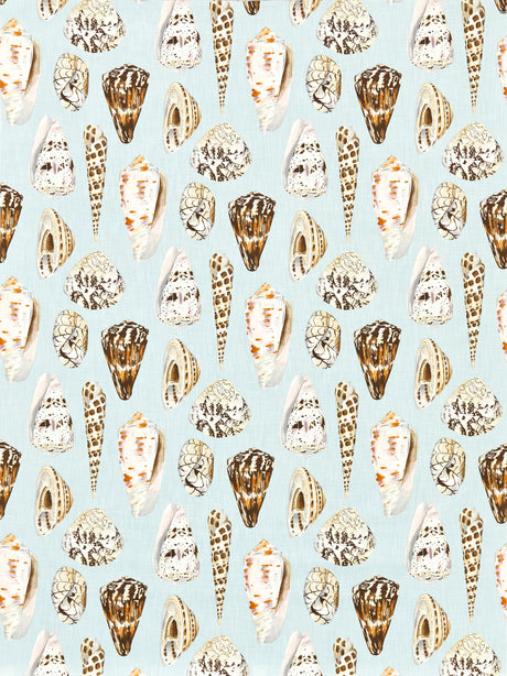 Scalamandre SC 000116639 MULTI ON SEA BLUE COQUINA - OUTDOOR Fabric - Eade's Wallpaper