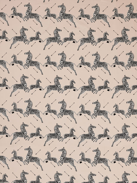 Scalamandre SC 000116641 SAND ZEBRAS PETITE Fabric - Eade's Wallpaper