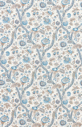 Scalamandre SC 000116647 WATER'S EDGE FLEURS TROPICALES Fabric - Eade's Wallpaper