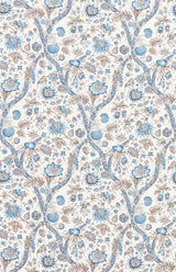 Scalamandre SC 000116647 WATER'S EDGE FLEURS TROPICALES Fabric - Eade's Wallpaper