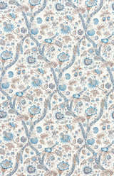 Scalamandre SC 000116647 WATER'S EDGE FLEURS TROPICALES Fabric - Eade's Wallpaper