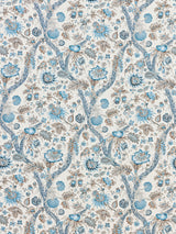 Scalamandre SC 000116647 WATER'S EDGE FLEURS TROPICALES Fabric - Eade's Wallpaper