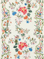 Scalamandre SC 000116648 CREAM MULTI CAMELLIA TRELLIS Fabric - Eade's Wallpaper