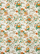 Scalamandre SC 000116651 PERSIMMON PERSEPHONE PRINT Fabric - Eade's Wallpaper