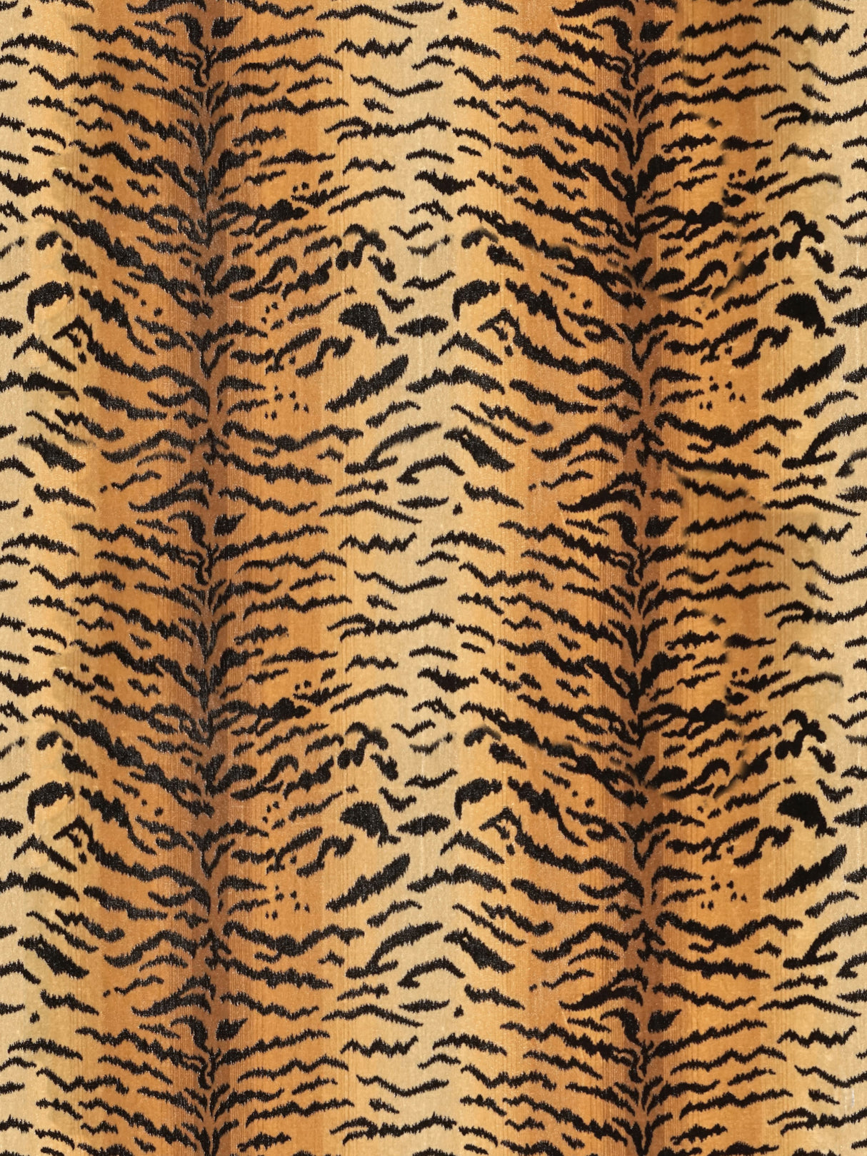 Scalamandre SC 000126167MM IVORY, GOLD & BLACK TIGRE - SILK Fabric - Eade's Wallpaper