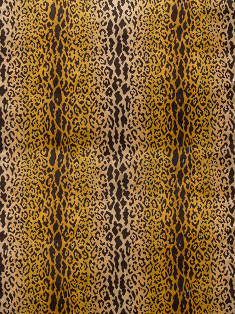 Scalamandre SC 000126168MM IVORY, GOLD & BLACK LEOPARDO Fabric - Eade's Wallpaper