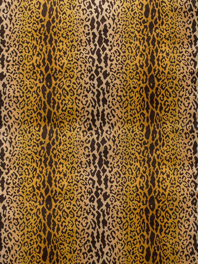 Scalamandre SC 000126168MM IVORY, GOLD & BLACK LEOPARDO Fabric - Eade's Wallpaper