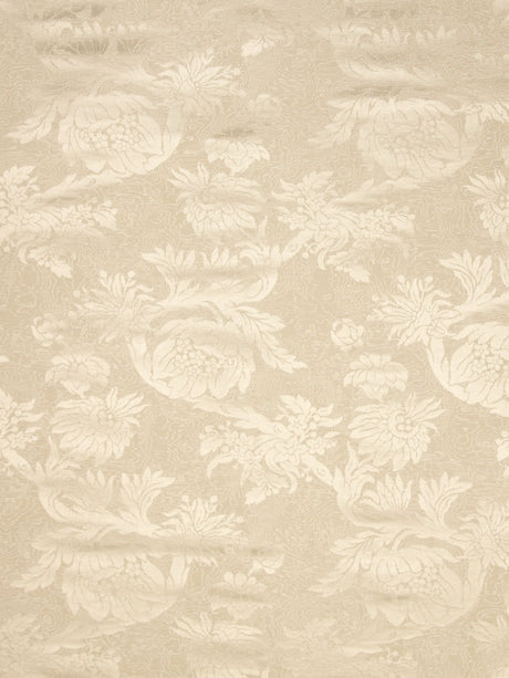 Scalamandre SC 000126695 CREAM DAMAS PARC MONCEAU Fabric - Eade's Wallpaper