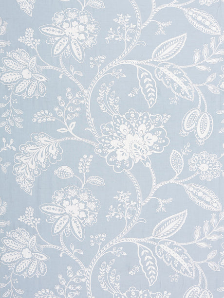 Scalamandre SC 000127011 SKY KAVERI VINE Fabric - Eade's Wallpaper
