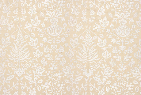 Scalamandre SC 000127032 SAND SHALIMAR EMBROIDERY Fabric - Eade's Wallpaper