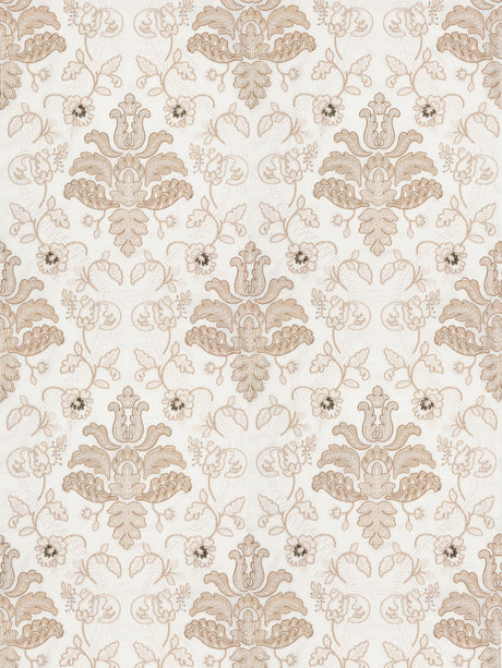 Scalamandre SC 000127033 CHAMPAGNE ISABELLA EMBROIDERY Fabric - Eade's Wallpaper
