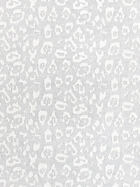 Scalamandre SC 000127054 IVORY LEOPARD LINEN SHEER Fabric - Eade's Wallpaper