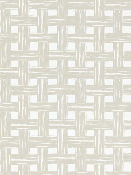 Scalamandre SC 000127059 SAND BAMBOO LATTICE Fabric - Eade's Wallpaper