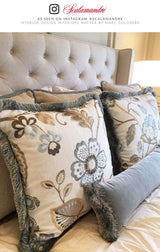 Scalamandre SC 000127071 SUMMER SAGE WILLOWOOD EMBROIDERY Fabric - Eade's Wallpaper