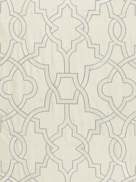 Scalamandre SC 000127073 ALABASTER DAMASCUS EMBROIDERY Fabric - Eade's Wallpaper