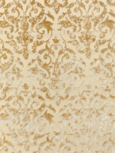 Scalamandre SC 000127078 CHAMPAGNE VENEZIA SILK VELVET Fabric - Eade's Wallpaper