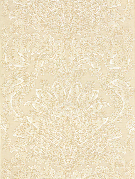 Scalamandre SC 000127081 BISQUE CARLOTTA DAMASK Fabric - Eade's Wallpaper