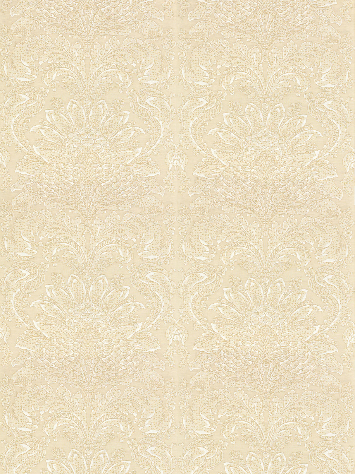 Scalamandre SC 000127081 BISQUE CARLOTTA DAMASK Fabric - Eade's Wallpaper