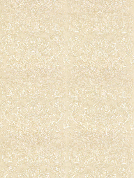 Scalamandre SC 000127081 BISQUE CARLOTTA DAMASK Fabric - Eade's Wallpaper