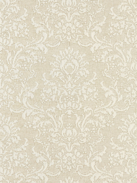 Scalamandre SC 000127094 ALABASTER SAN LUCA DAMASK Fabric - Eade's Wallpaper
