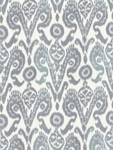 Scalamandre SC 000127097 INDIGO BUKHARA SILK IKAT Fabric - Eade's Wallpaper