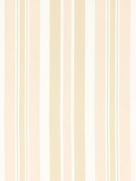 Scalamandre SC 000127112 PINK SAND MAYFAIR COTTON STRIPE Fabric - Eade's Wallpaper