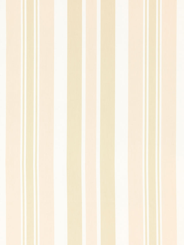 Scalamandre SC 000127112 PINK SAND MAYFAIR COTTON STRIPE Fabric - Eade's Wallpaper