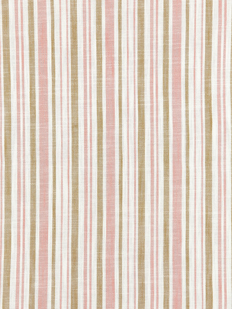 Scalamandre SC 000127116 PINK SAND PEMBROKE STRIPE Fabric - Eade's Wallpaper