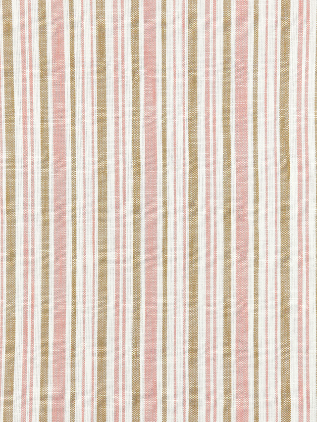Scalamandre SC 000127116 PINK SAND PEMBROKE STRIPE Fabric - Eade's Wallpaper