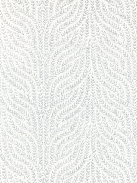 Scalamandre SC 000127125 AQUAMARINE WILLOW VINE EMBROIDERY Fabric - Eade's Wallpaper