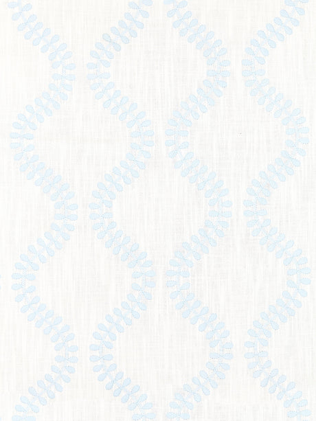 Scalamandre SC 000127127 SKY FOGLIA EMBROIDERY Fabric - Eade's Wallpaper