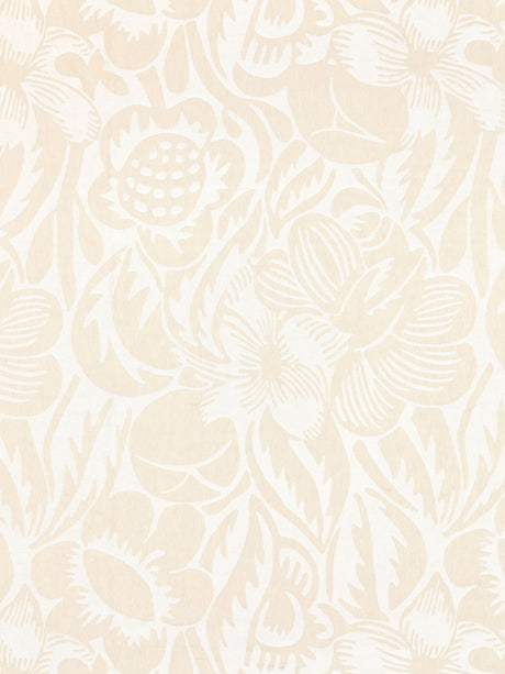 Scalamandre SC 000127131 LINEN DECO FLOWER Fabric - Eade's Wallpaper