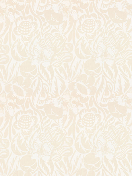 Scalamandre SC 000127131 LINEN DECO FLOWER Fabric - Eade's Wallpaper