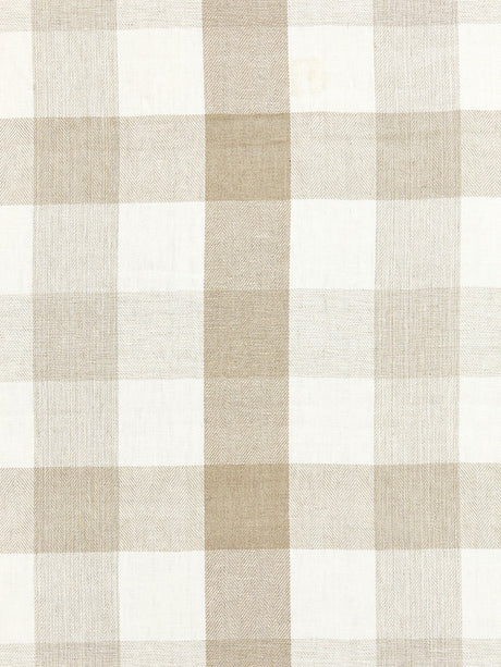 Scalamandre SC 000127135 LINEN WESTPORT LINEN PLAID Fabric - Eade's Wallpaper