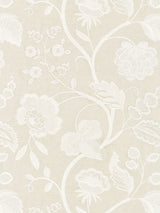 Scalamandre SC 000127151 FLAX KENSINGTON EMBROIDERY Fabric - Eade's Wallpaper