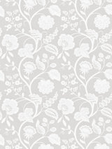 Scalamandre SC 000127151 FLAX KENSINGTON EMBROIDERY Fabric - Eade's Wallpaper