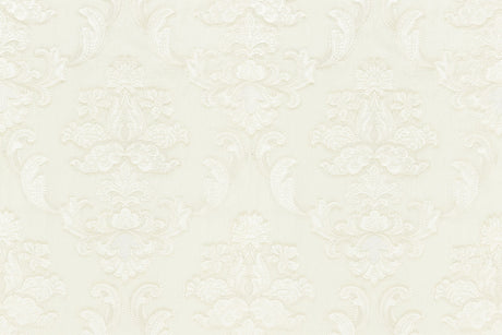 Scalamandre SC 000127160 IVORY CORNELIA DAMASK EMBROIDERY Fabric - Eade's Wallpaper