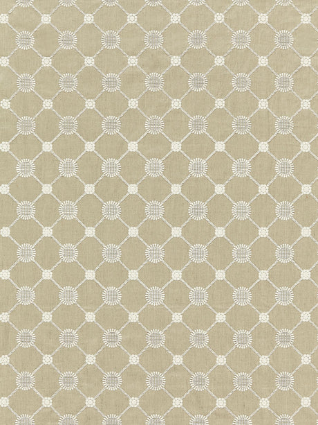Scalamandre SC 000127161 FLAX GUSTAVIAN DIAMOND Fabric - Eade's Wallpaper