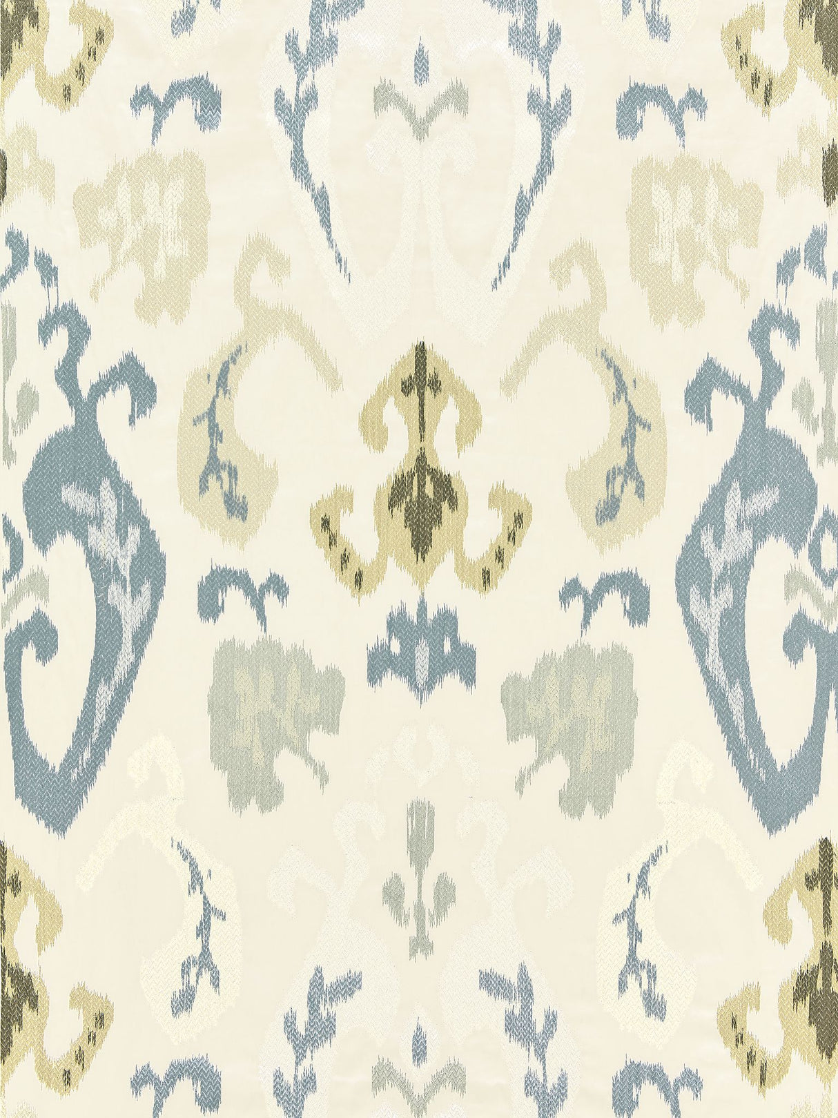 Scalamandre SC 000127172 CLOUD MANDALAY IKAT EMBROIDERY Fabric - Eade's Wallpaper