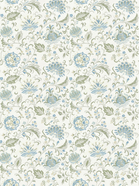 Scalamandre SC 000127173 SUMMER SAGE DELPHINE EMBROIDERY Fabric - Eade's Wallpaper