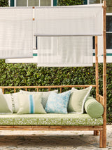 Scalamandre SC 000127200 WHELK HARBOR STRIPE SHEER Fabric - Eade's Wallpaper