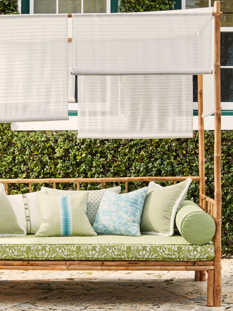 Scalamandre SC 000127200 WHELK HARBOR STRIPE SHEER Fabric - Eade's Wallpaper