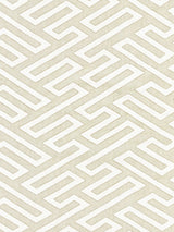 Scalamandre SC 000127218 LINEN CANTON FRET APPLIQUE Fabric - Eade's Wallpaper