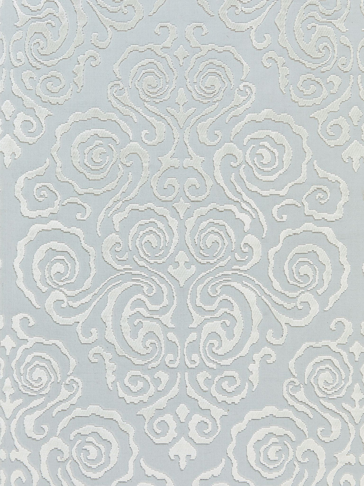 Scalamandre SC 000127219 MIST CIRRUS VELVET DAMASK Fabric - Eade's Wallpaper